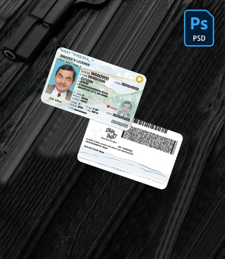 USA West Virginia driving license 2023-present PSD